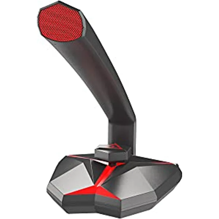 Genesis Radium 200 Gaming Mikrofon USB mit Nierencharakteristik Schwarz Rot