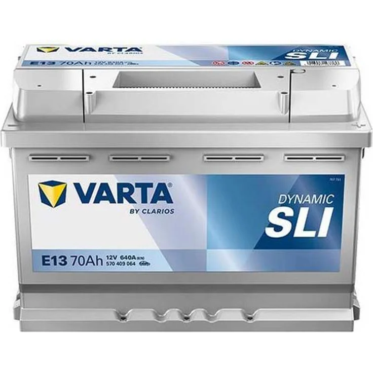 Varta E13 Black Dynamic 12V 70Ah 640A Starter Autobatterie, wartungsfrei, Maße 278 x 175 x 190 mm, Schaltung 0 – Bild 1
