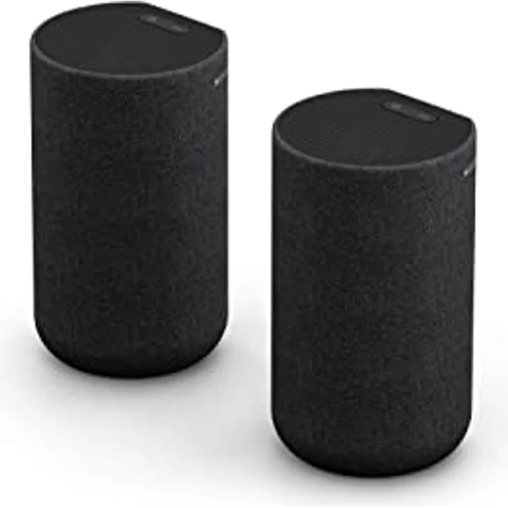 Sony SA-RS5 kabellose zweifache Rear-Lautsprecher mit integriertem Akku (180W Gesamtleitung), Schwarz – Bild 1