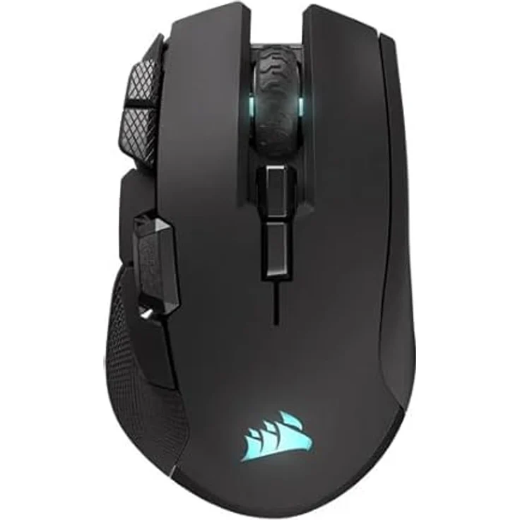 CORSAIR Ironclaw Wireless SE, Ergonomische Gaming-Maus mit 26K DPI-Sensor, 10 programmierbaren Tasten und RGB-Beleuchtung, Schwarz – Bild 2
