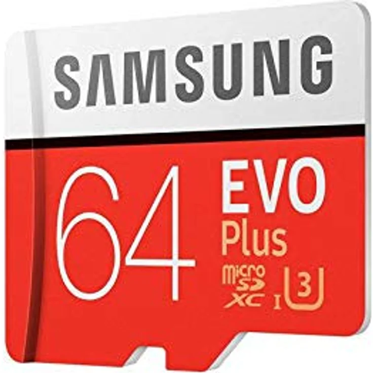Samsung MB-MC64GA-EU EVO Plus 64 GB microSDXC UHS-I U3 Speicherkarte inkl. SD-Adapter Rot-Weiß – Bild 2