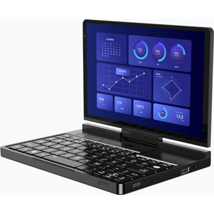 GPD Pocket 4 (AI 9 HX370), Ultra mobiler PC aus Aluminium mit 8,8 Zoll Ultra HD Touchscreen, 32 GB RAM, 2 TB SSD, Windows 11, Wi-Fi 6E und 2.5G Ethernet – Bild 2