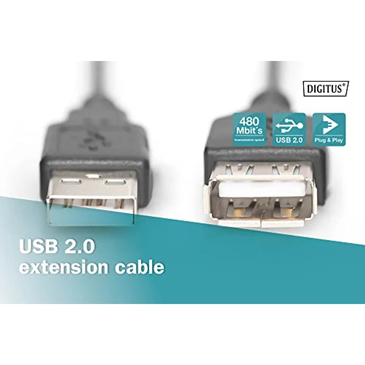 Planet ASSMANN Basic - USB-Verlängerungskabel - USB Typ A, 4-polig (M) - USB Typ A, 4-polig (W) - 3 m (USB/USB 2.0) - geformt - Schwarz (AK-300200-030-S) - Preisvergleich – Bild 5