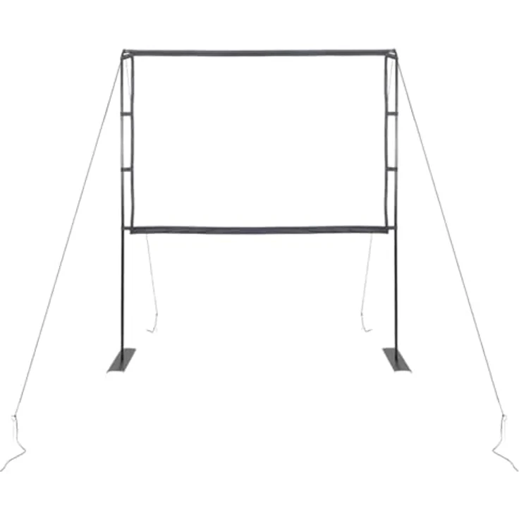 vidaXL Beamer Leinwand mit Ständer 100 Zoll 4:3, tragbare Projektionswand aus 100% Polyester, ideal für Heimkino und Präsentationen – Bild 3