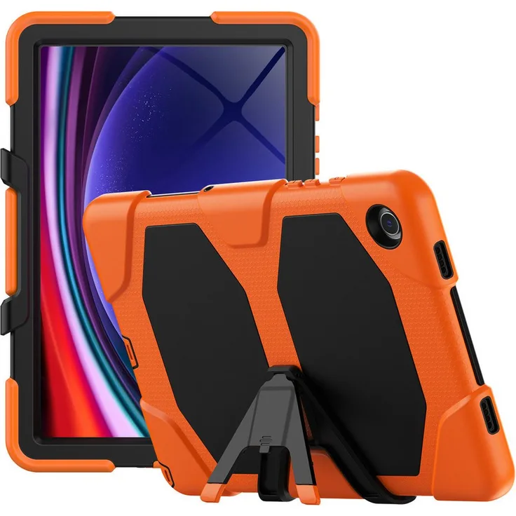 Lobwerk Tablet-Hülle für Samsung Galaxy Tab A9+ Plus 2023 X210 X215, 11 Zoll, Sturzdämpfung, Aufstellfunktion, Outdoor