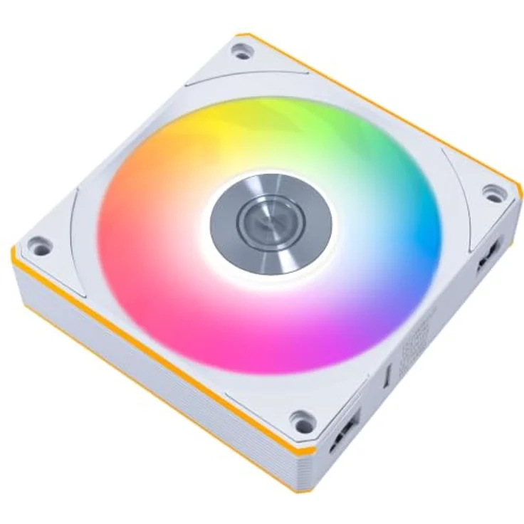 Lian Li UNI FAN CL FLEX Wireless ARGB Gehäuselüfter, 120 mm, weiß, hydrodynamisches Gleitlager – Bild 1