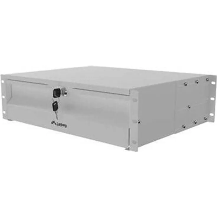 Lanberg Rack-Schublade 483 x 360 mm, 3U, Grau, RAL 7035