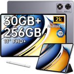 OUKITEL OT8 Tablet 11 Zoll 30GB+256GB 8800mAh Android 13 Gaming Tablet mit Stift, Widevine L1/5G WiFi/4G Grau