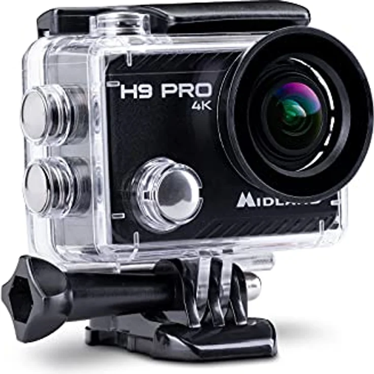 Midland H9 Pro WiFi Action Kamera, Ultra HD 4K, C1518, langlebig und flexibel gestaltet – Bild 4