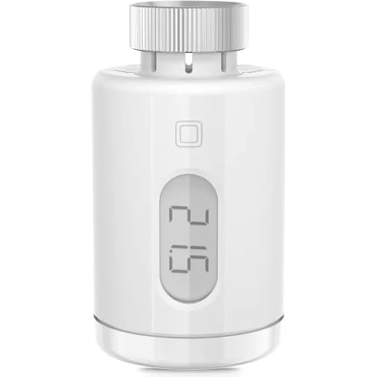 Homematic IP Smart Home Heizkörperthermostat – Pure, digitaler Thermostat Heizung, Steuerung per App, Alexa, Google Assistant, einfache Installation, Energie sparen, 161046A0, klassisches Design mit E-Paper-Display – Bild 1