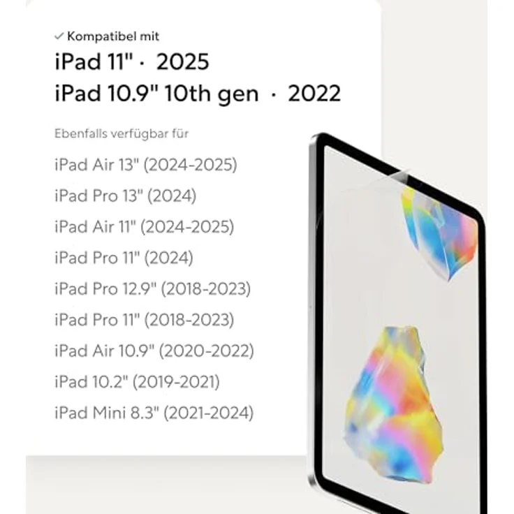 Paperlike 3 Folie (2x) für iPad 11” (A16 2025) & iPad 10.9” (10. Gen 2022) – Echtes Papiergefühl, blasenfreie Installation, schützt Apple Pencil-Spitze, ultradünn – Bild 2