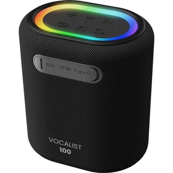 HiFuture Vocalist 100, Bluetooth Lautsprecher mit 25 Watt Leistung, integriertem DSP und drei Betriebsmodi, schwarz