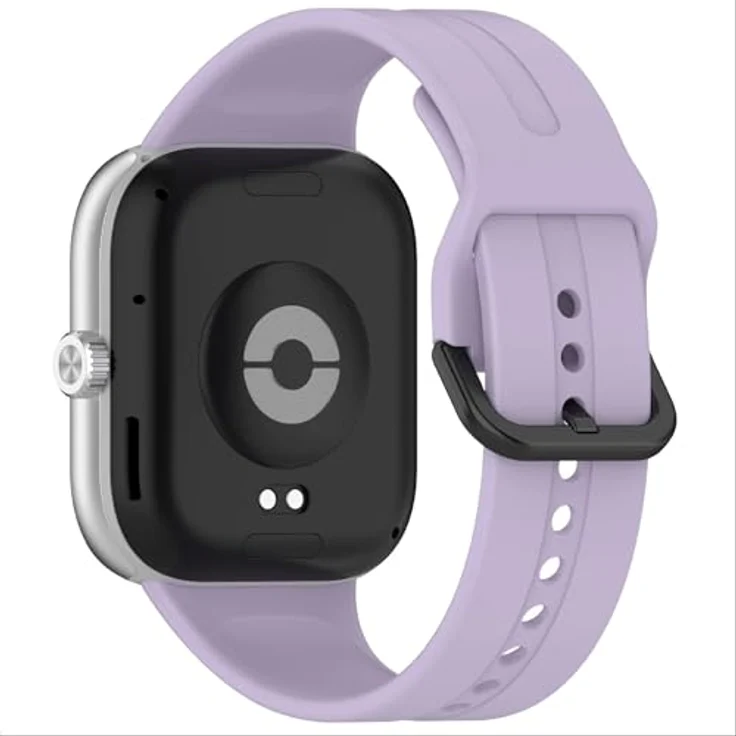 GIOPUEY Armband für Xiaomi Redmi Watch 6/5/4, Weiches Silikon, Verschleißfest und Atmungsaktiv, lila – Bild 2