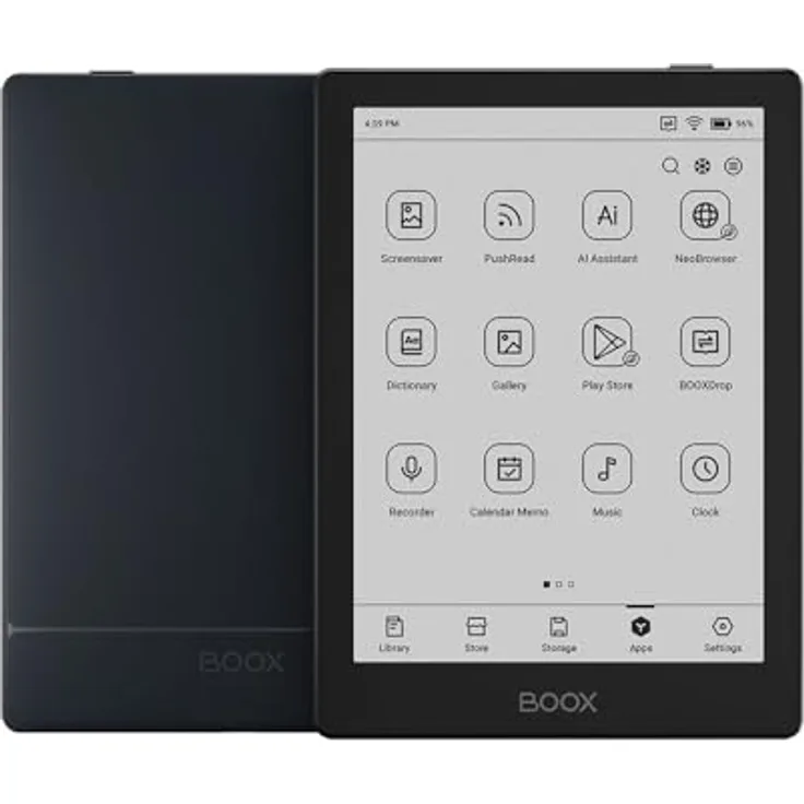 BOOX Onyx BOOX GO 6 eReader, E Ink Carta 1300 Display, Octa-Core-CPU, Android-Betriebssystem, 1500 mAh Akku