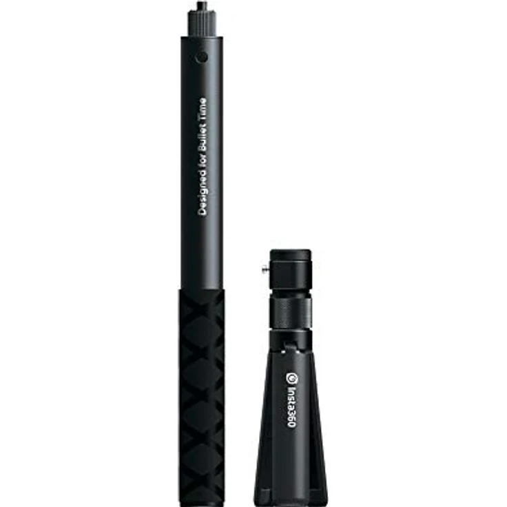 Insta360 Bullet Time Bundle - Kit mit Aluminium Selfie Stick und Zusätzlichem Ergonomischem Griff mit Integriertem Stativ, Kompatibel mit ONE-ONE X - EVO Camcorder, Ausziehbar bis zu 120 cm - Schwarz – Bild 2