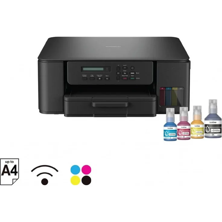 Brother DCPT530DW, Multifunktionsdrucker Tintenstrahl A4, 6000 x 1200 DPI, 27 Seiten/Min., Wi-Fi, Duplexdruck, 150 Blatt Papierkapazität