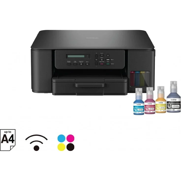 Brother DCPT530DW, Multifunktionsdrucker Tintenstrahl A4, 6000 x 1200 DPI, 27 Seiten/Min., Wi-Fi, Duplexdruck, 150 Blatt Papierkapazität