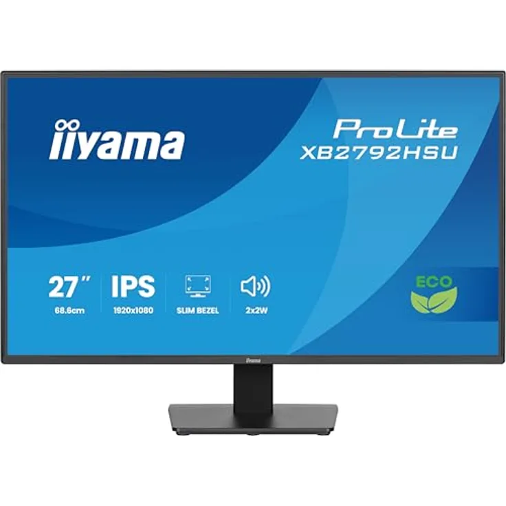 iiyama Prolite X2792QSU-B1 27" QHD IPS LED-Monitor, 120Hz, HDMI, DP, USB 3.2, Adaptive Sync, schwarz