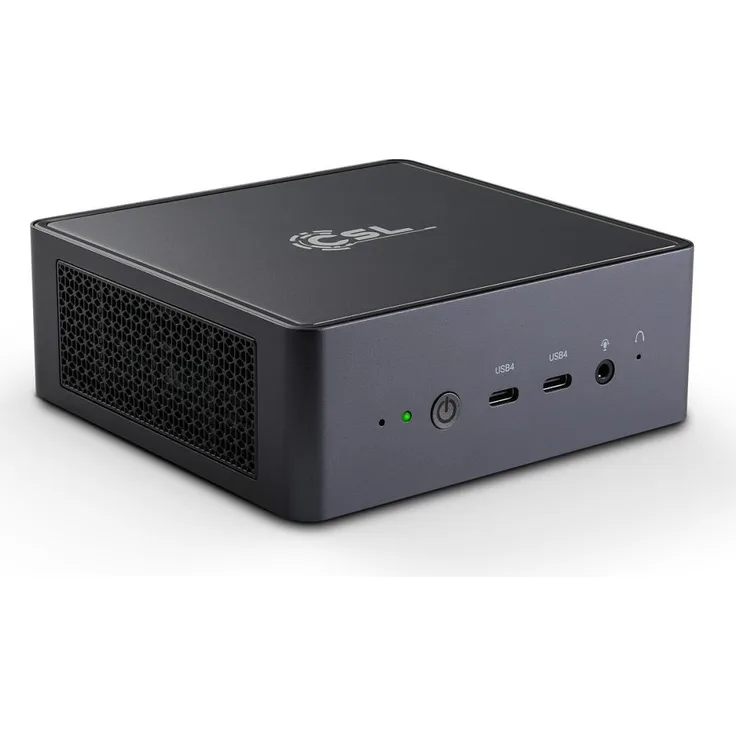 CSL VenomBox Mini PC – AMD Ryzen 7 8845HS, 32 GB RAM, 1 TB NVMe SSD, Radeon 780M, ultra kompakt, ohne Betriebssystem