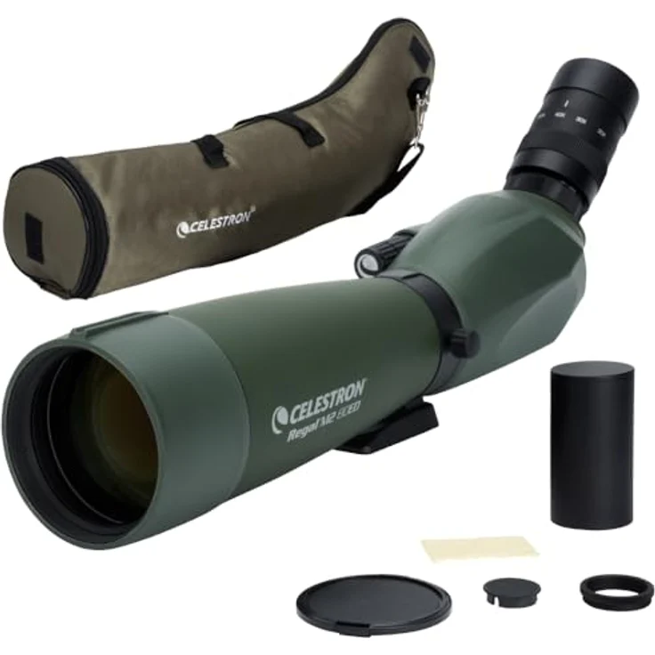 Celestron Regal M2, Fernglas 60x80 mm mit ED-Optik, wasserdicht, grün, inklusive Tragetasche – Bild 1