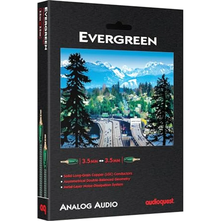 AudioQuest 0.6m Evergreen 3.5mm - Audio-Kabel (3.5mm, 3.5mm, Kupfer, 0,6 m, Schwarz) – Bild 3