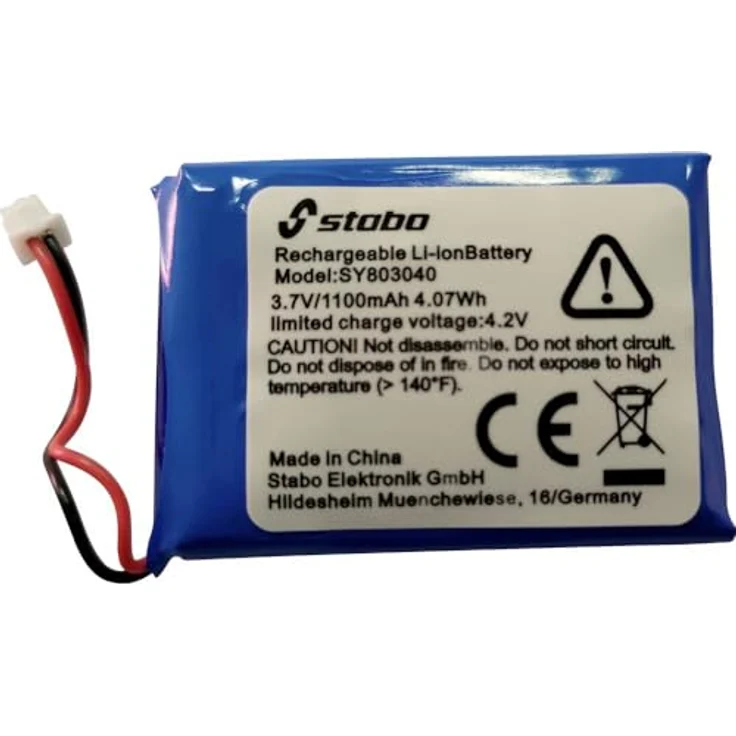 Stabo AKKU FC-400 II, Li-Ion Akkupack 3,7V 1100mAh mit Stecker und Kabel – Bild 1