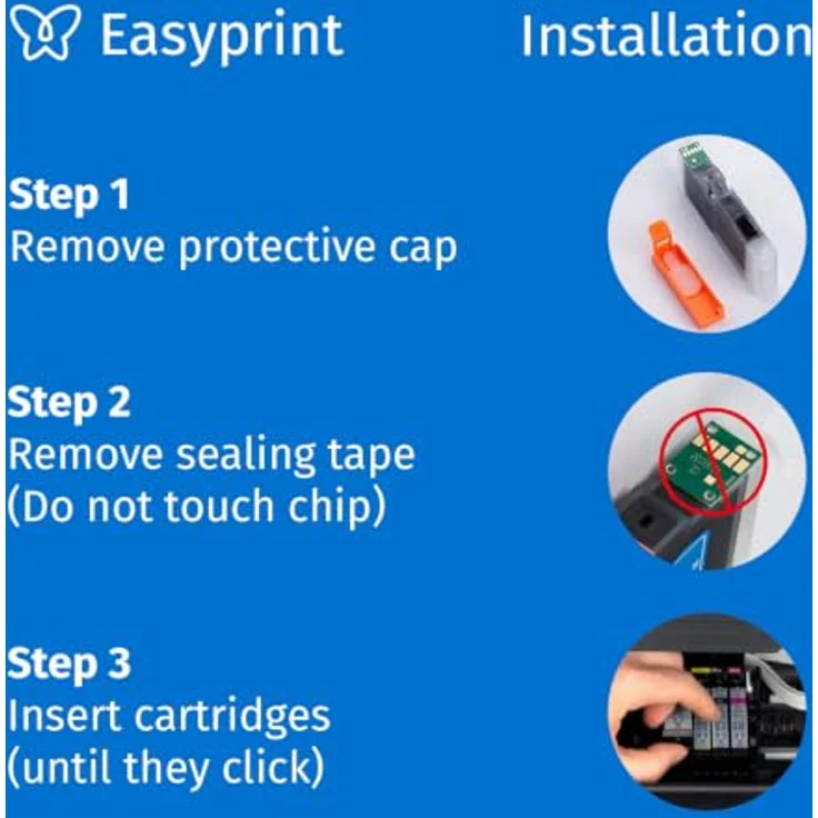 Easyprint Tintenpatrone PGI 570 XL / CLI 571 XL, 6-tlg. Multipack in Schwarz, Cyan, Magenta, Gelb, hohe Seitenleistung und brillante Druckqualität – Bild 5