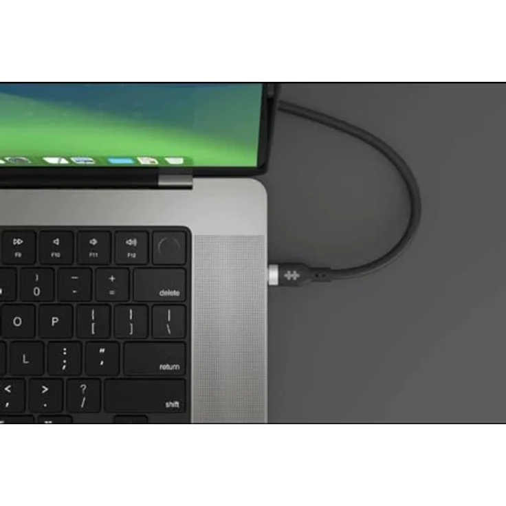 Targus HyperJuice 240 W USB-C Kabel, 1 m Silikon, rotierbar und verwicklungssicher, schwarz – Bild 7