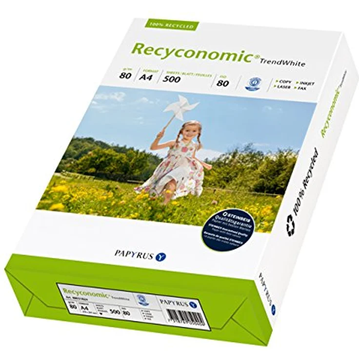 INAPA Recyconomic TrendWhite Druckerpapier 80er Weisse A4 500 Blatt 80g/m 100% recycelt - Preisvergleich – Bild 6