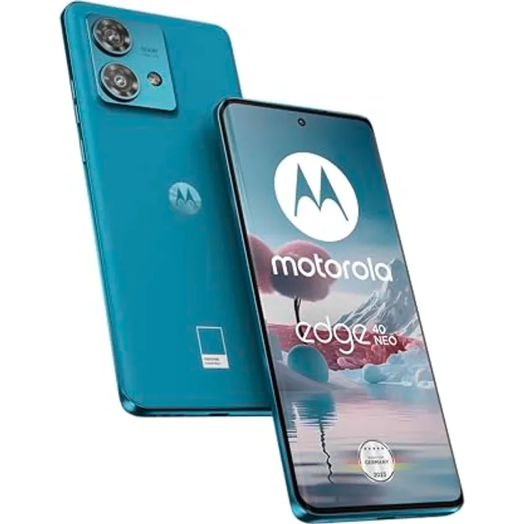 Motorola edge40 neo Smartphone (6,55"-FHD+-Display, 50-MP-Kamera, 12/256 GB, 5000 mAh, Android 13) Caneel Bay