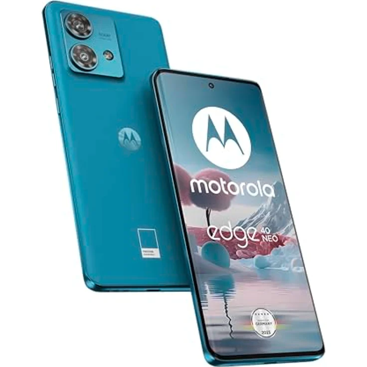 Motorola edge40 neo Smartphone (6,55"-FHD+-Display, 50-MP-Kamera, 12/256 GB, 5000 mAh, Android 13) Caneel Bay – Bild 1