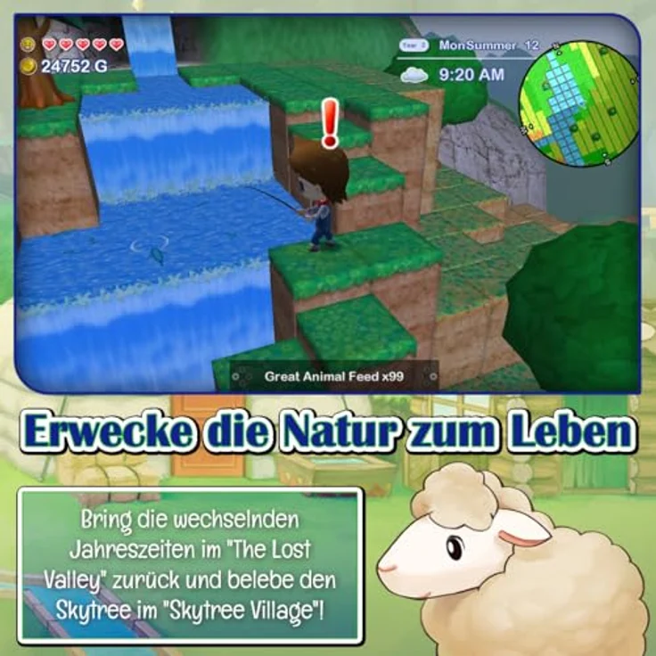 Numskull Games Limited Harvest Moon: The Lost Valley & Skytree Village - Nintendo Switch Spiel mit kreativen Farming-Funktionen, faszinierenden Charakteren und limitierter Sammler-Edition inklusive Sticker, Poster und Soundtrack – Bild 3