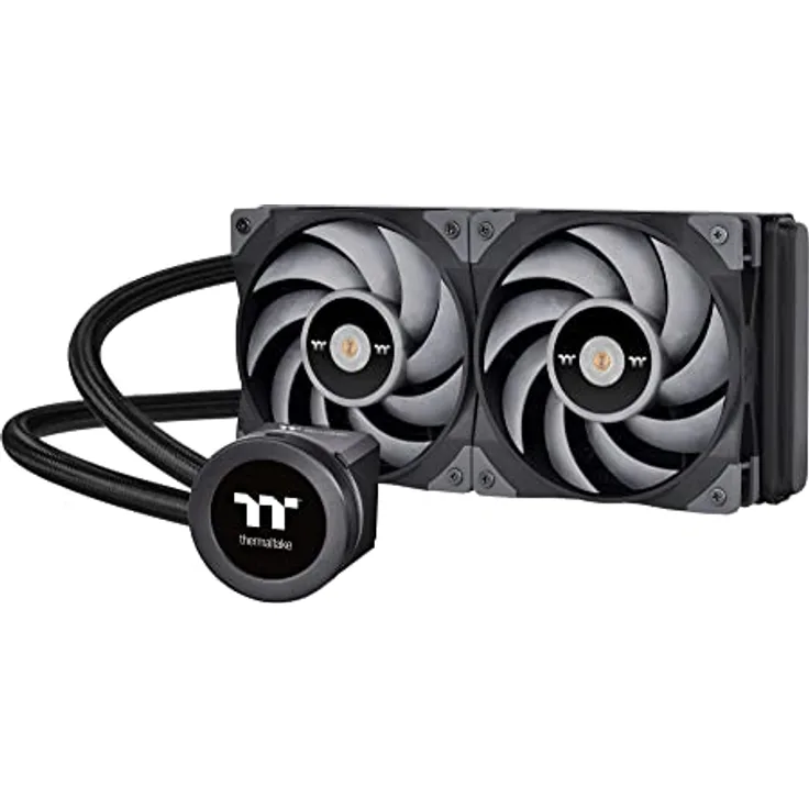 Thermaltake Toughliquid Ultra 240, All-in-One Wasserkühler mit 240mm Radiator, leiser Betrieb, Schwarz