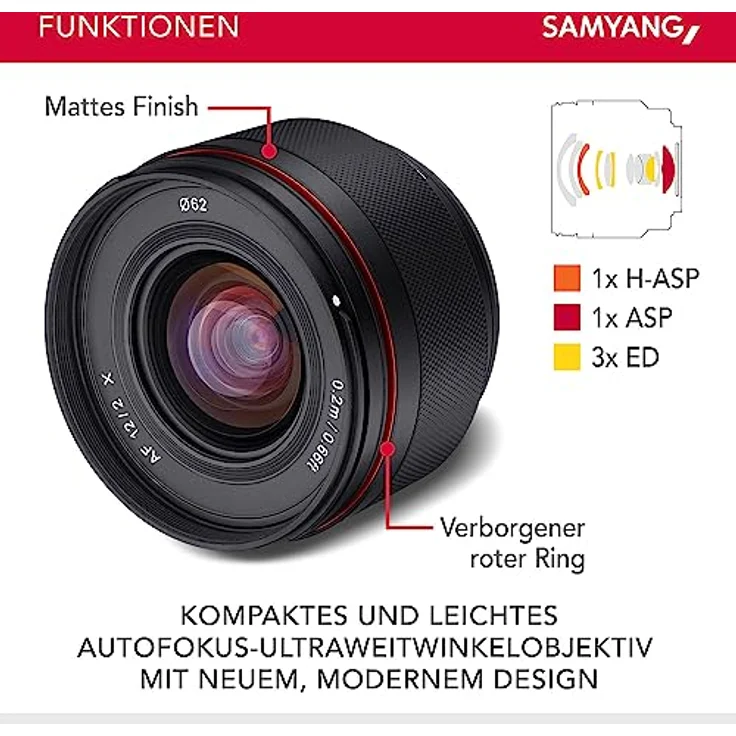 Samyang AF 12mm F2.0, Ultra Weitwinkel-Objektiv mit Autofokus für Fuji X-Mount Kameras, lichtstark, wettergeschützt – Bild 3