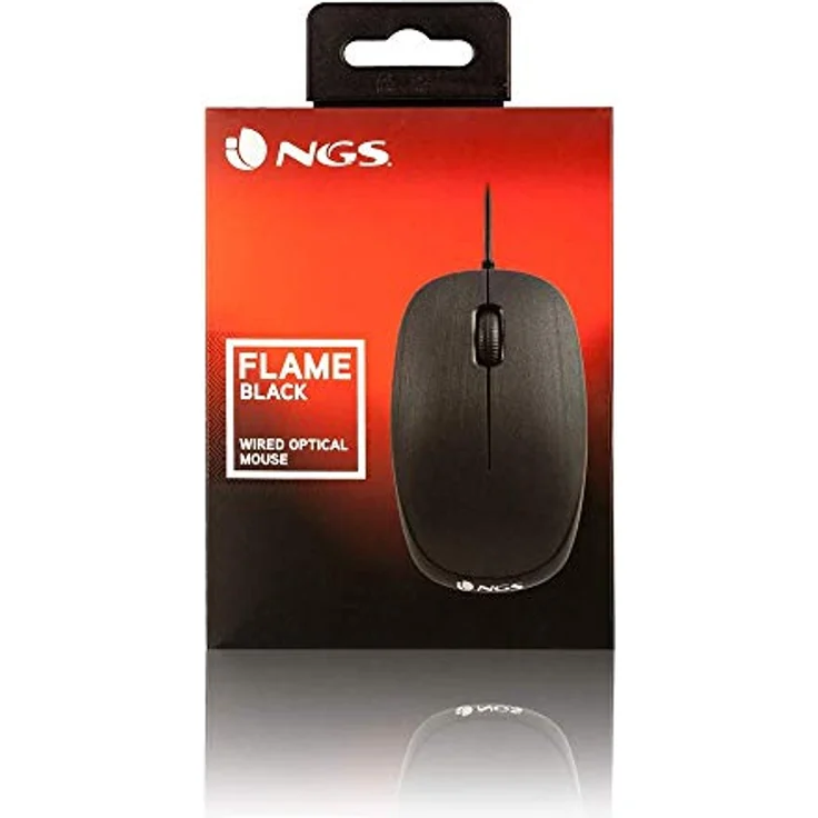 NGS Flame - Mäuse (USB, Schwarz, Kabel, rechts, Büro, Universal) – Bild 6