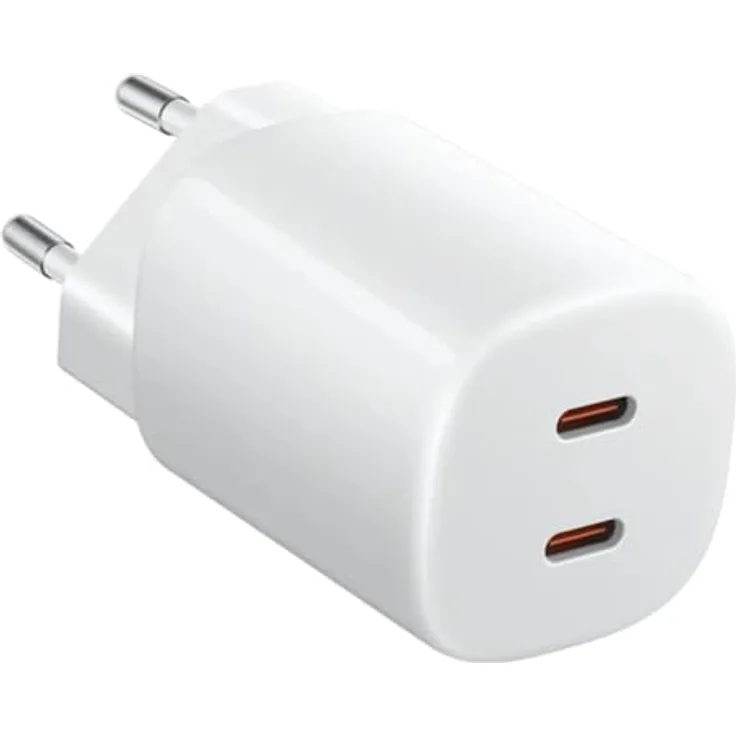 Xiaomi Ladegerät BHR087OEU, 45 W Nano Turbo Charging Power Adapter, 2 x USB Typ-C, weiß