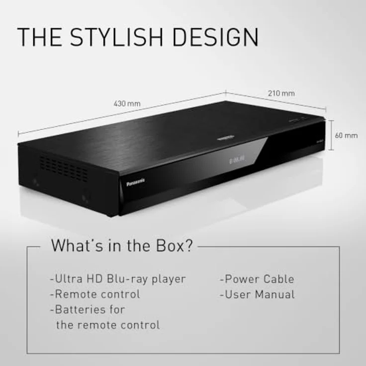 Panasonic DP-UB824 UHD Blu-Ray Player, 4K/HDR, Dolby Vision, Twin HDMI, Wi-Fi, Versandkostenfrei – Bild 7