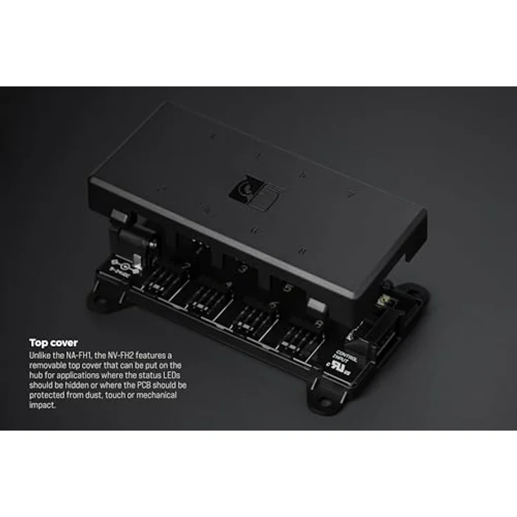 Noctua NV-SPH1, Powered Fan Hub-Set für bis zu 8 PWM-Lüfter, inkl. 24W Netzteil mit EU/UK/US Adapter – Bild 5