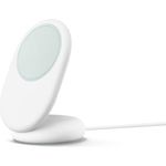 Google Pixelsnap Kabelloses Schnellladegerät mit Ständer, Weiß, Schnellladefunktion für Smartphones