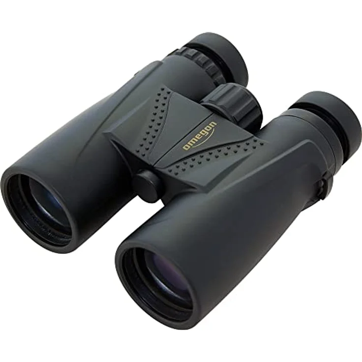 Omegon Blackstar 10x42 Fernglas mit multivergüteter Optik und robustem Gehäuse, ideal für Outdoor-Sport und Freizeit, schwarz – Bild 1