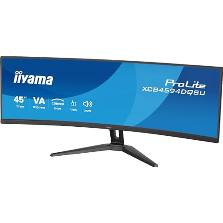 iiyama ProLite XCB4594DQSU-B1, 45" ultrabreiter Curved-Monitor mit Dual-QHD-Auflösung, höhenverstellbarem Standfuß und VA-Panel – Bild 7