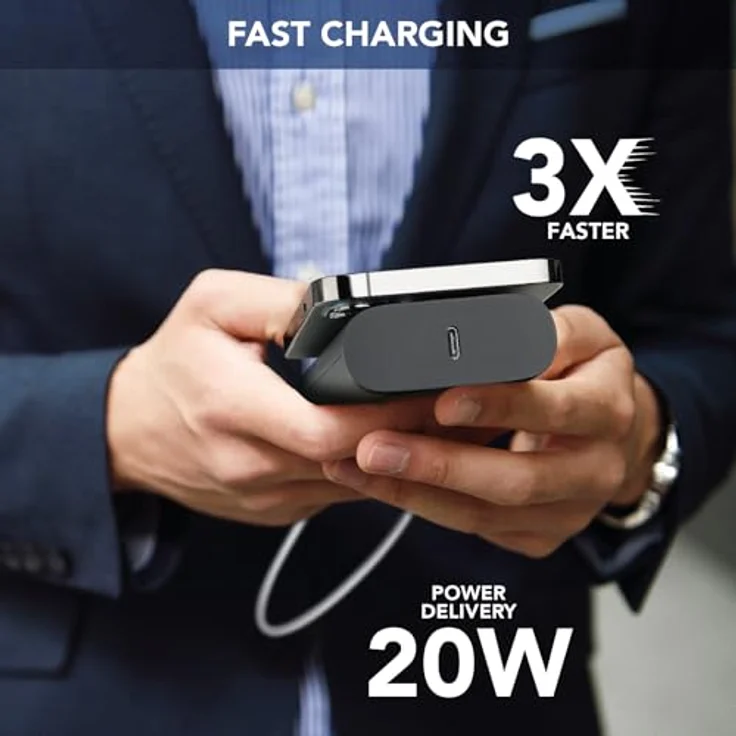 Cellularline Powerbank THUNDER 10000 mAh, blau – Bild 2