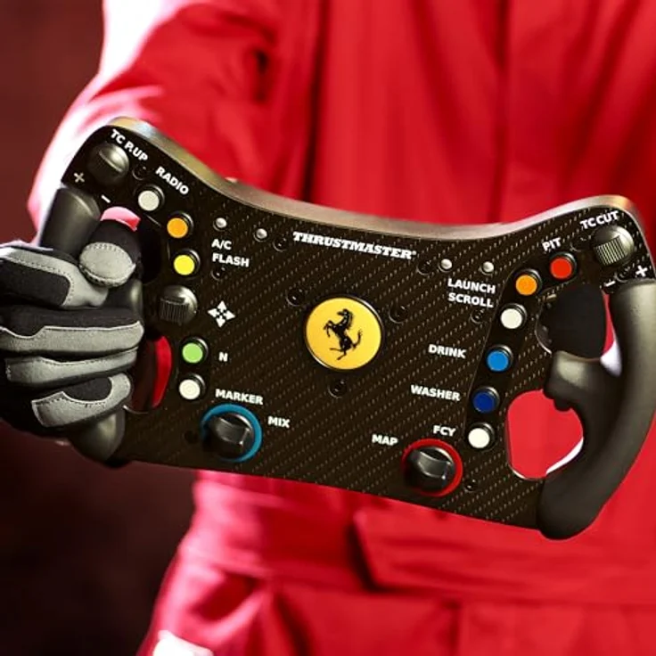 Thrustmaster Ferrari 488 GT3 Wheel Add-On, Rennlenkrad, PC, PS5, PS4, Xbox Series X|S, Xbox One, Offiziell Lizenziert von Ferrari – Bild 3