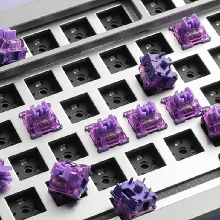 Akko AKKO V3 Pro Lavender Purple Switch mechanisch 5-Pin taktil MX-Stem 40g - 45 Stück – Bild 3
