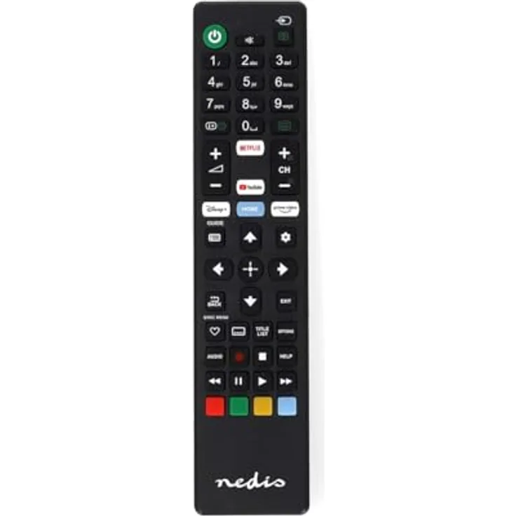 NEDIS Ersatz Fernbedienung - Passend für: Sony - Fest - 1 Gerät Disney + Button/Netflix Button/YouTube Button - Infrarot - Schwarz