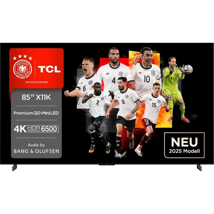 TCL 85X11K, 85 Zoll QD-Mini LED Smart-TV, 3840 x 2160 Pixel, WLAN, Schwarz