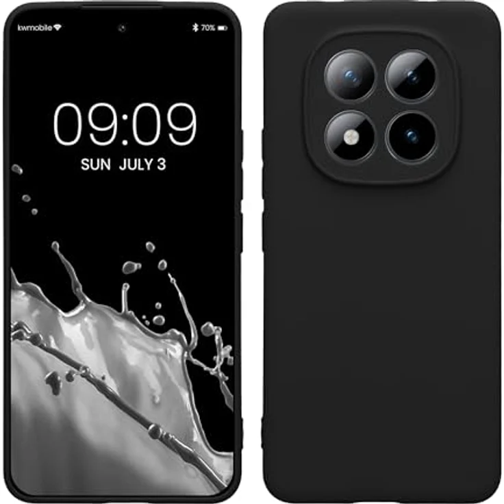 kwmobile Handyhülle für Xiaomi Redmi Note 15 Pro 4G, Silikon Case in Schwarz matt, rutschfest und reißfest mit präzisen Ausschnitten – Bild 1