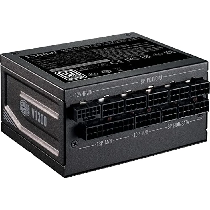 Cooler Master V1300 SFX Platinum – 80 PLUS Platinum, 1300 Watt SFX-Netzteil, vollständig modulares Netzteil, passend für Mini-ITX- bis ATX-Gehäuse, volle ATX 3.0-Unterstützung, leiser 92mm FDB-Lüfter – Bild 2