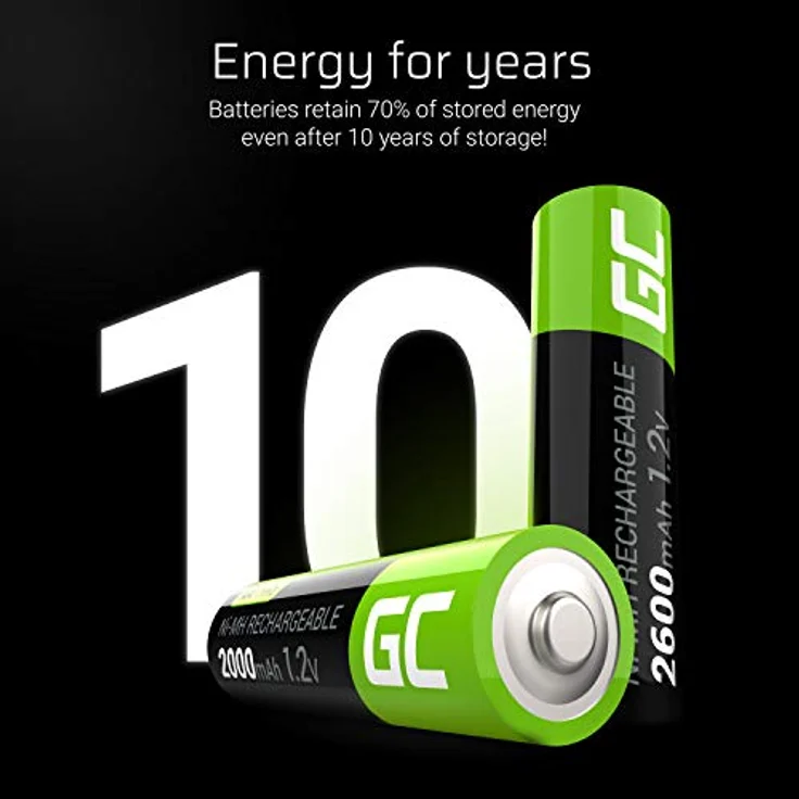 Green Cell HR6 Mignon (AA)-Akku NiMH 2000 mAh 1.2V 2St. – Bild 5
