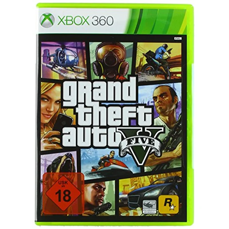 Rockstar Games Grand Theft Auto V - Standard Edition [Xbox 360], Offene Spielwelt, 3 spielbare Protagonisten, Zugang zu GTA Online – Bild 1